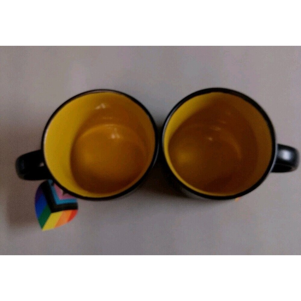 NWT Sheffield Home "Be You" Pride Mug Set of 2 Non-Binary Heart Eyes Smiley Face - Picture 5 of 16
